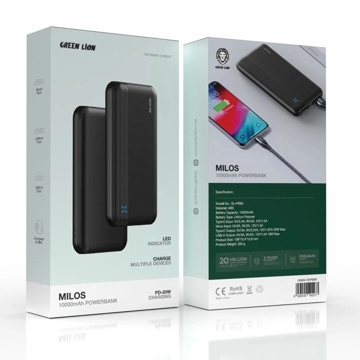 Milos - 10,000 mAh 20W