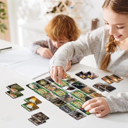 Memory Matching Game - 100 cards 50 pairs Wild Animals