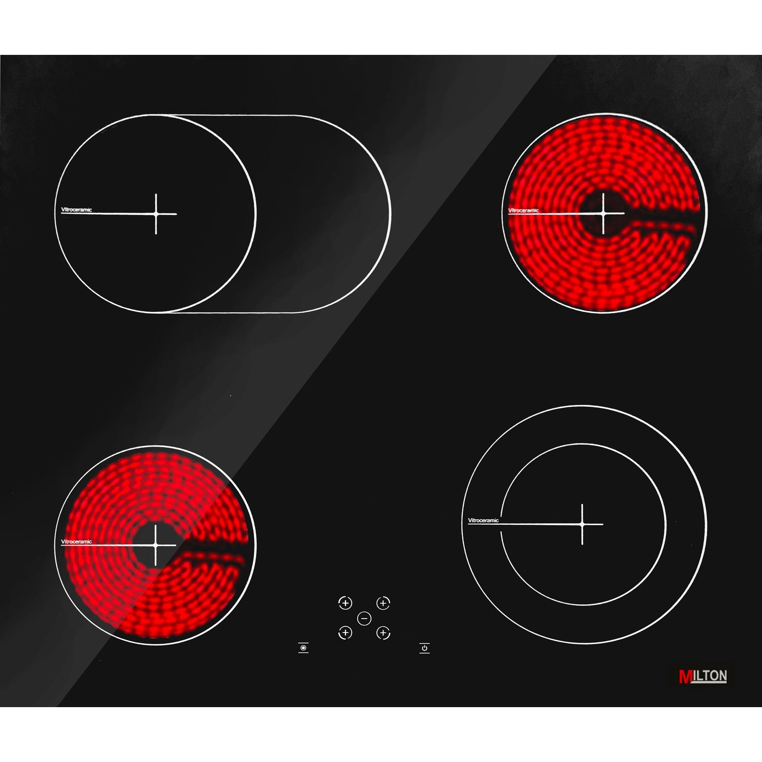 Milton MHV606B Ceramic hob