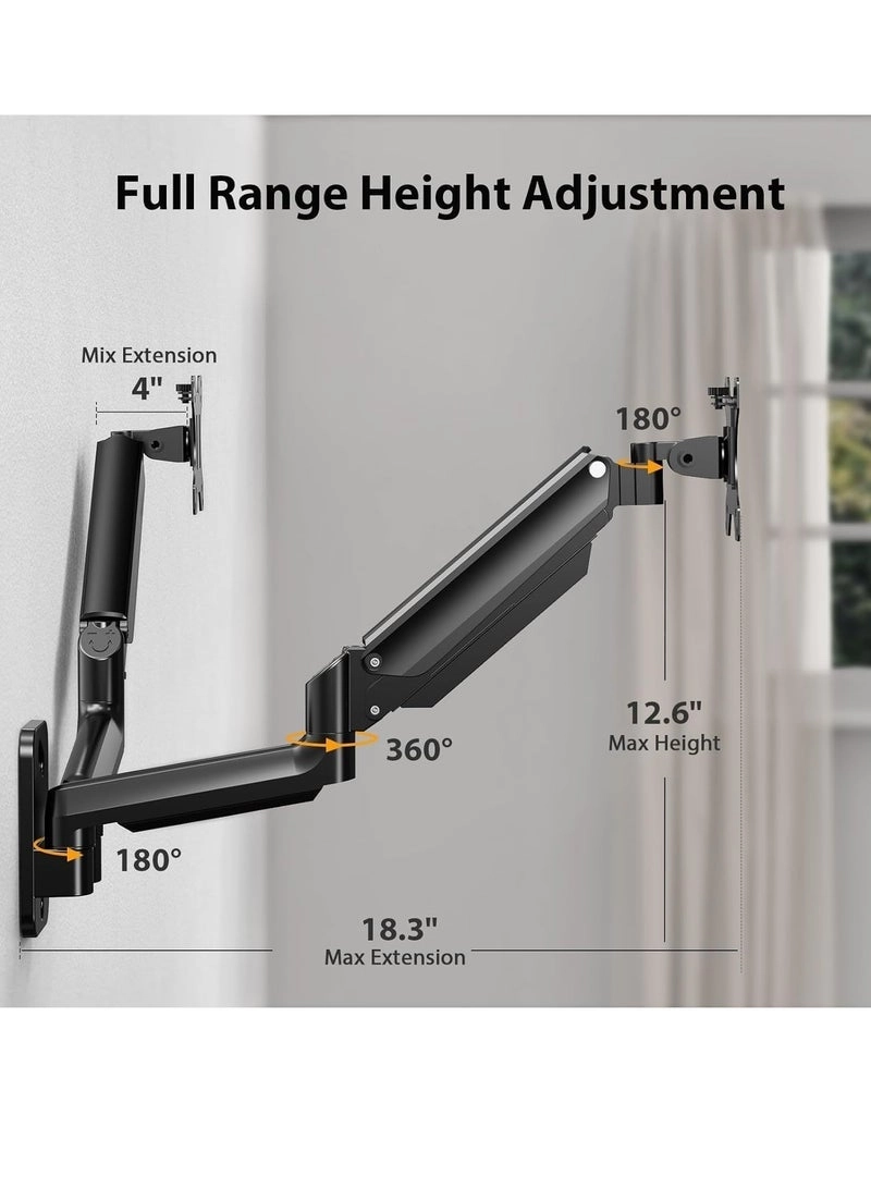 Dual Monitor Wall Mount - 2 17-32 inch 75x75/100x100mm