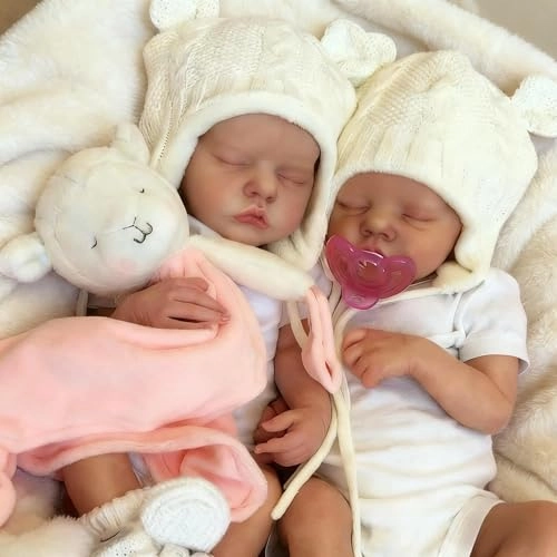 Reborn Baby Doll - 18 Inch Silicone Girl Sleeping Ages 3+