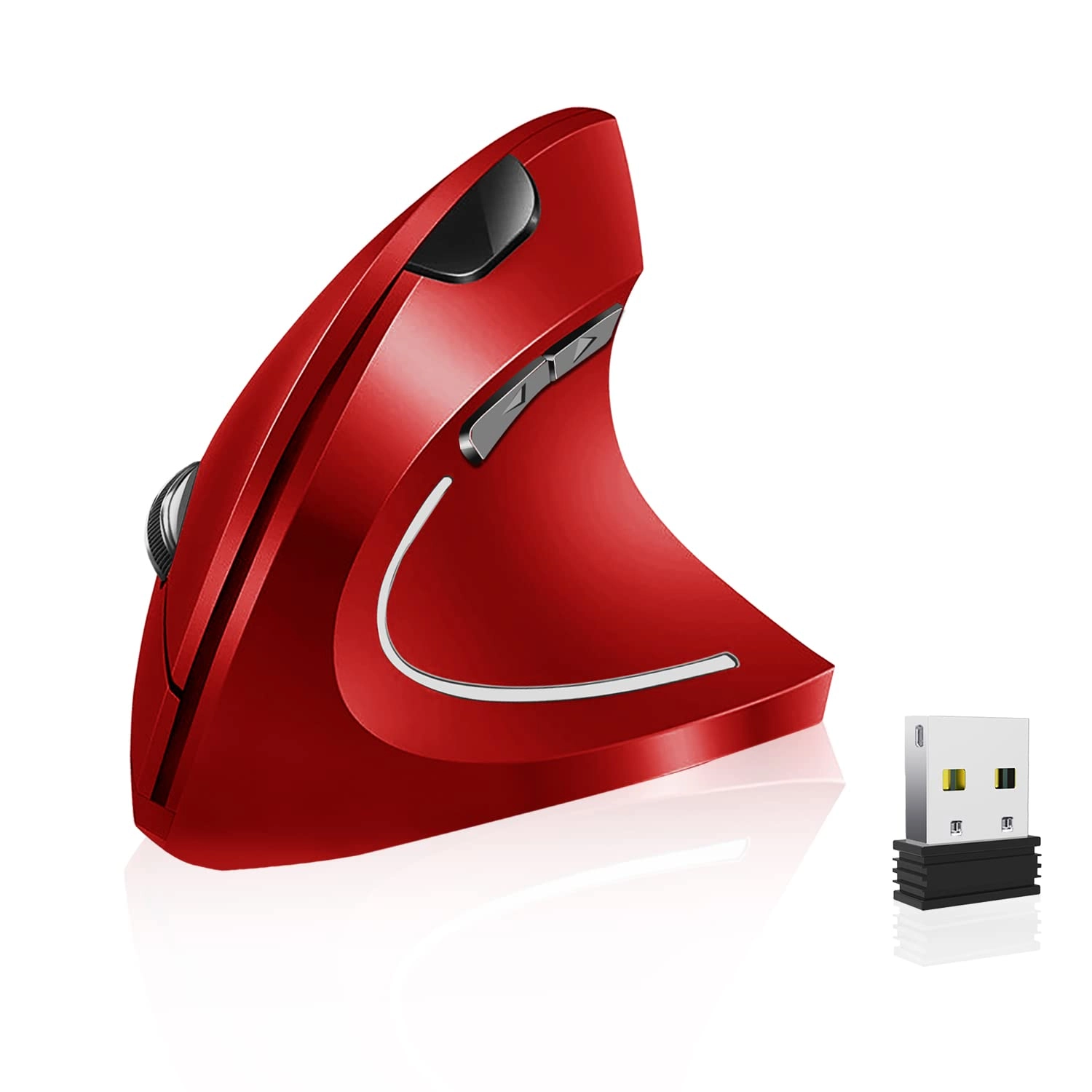 Vassink Ergonomic Vertical Wireless Optical Mouse - USB