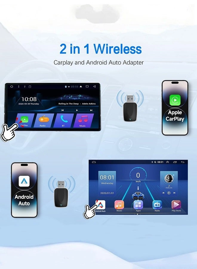 Wireless Carplay Adapter - Wireless Apple iPhone Android Phone
