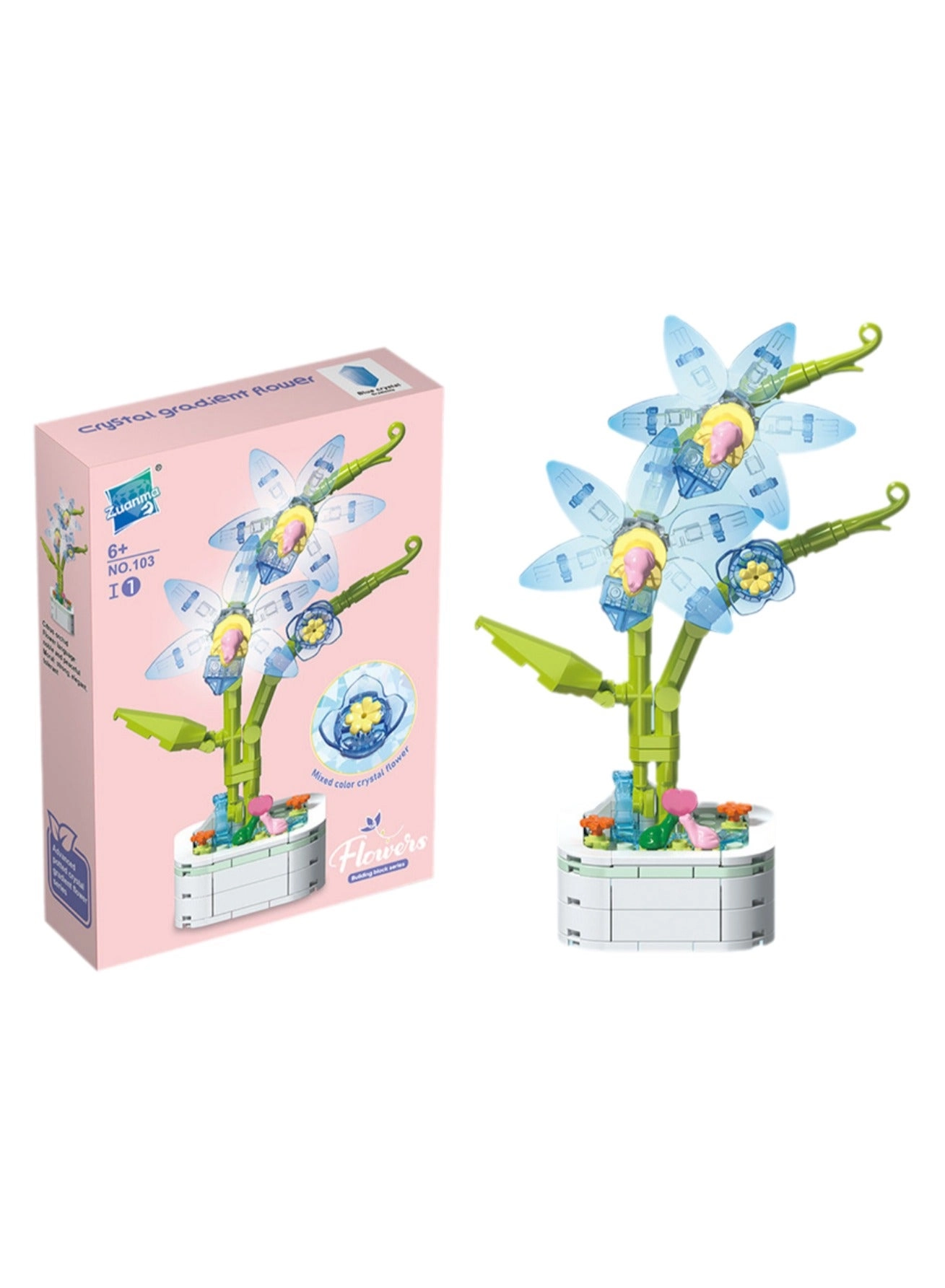 Generic Cymbidium crystal flower pot - Potted Plant Theme 165pcs