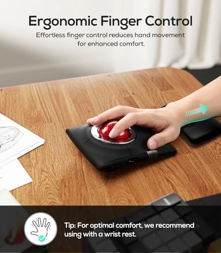 M512 Trackball Mouse - Bluetooth & 2.4GHz