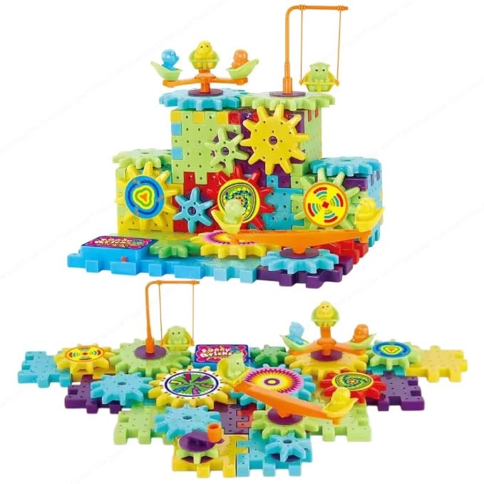 Gears & Building Blocks - 3 years+ 81 pieces