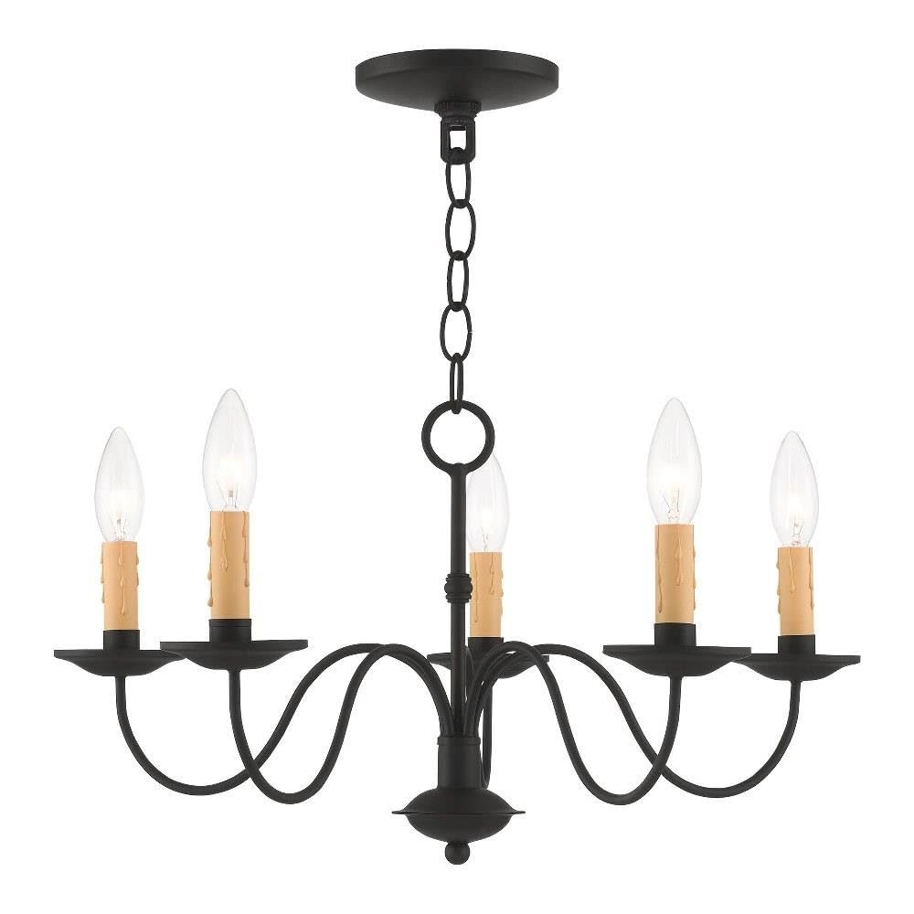Livex Lighting Heritage - 5 Light Black