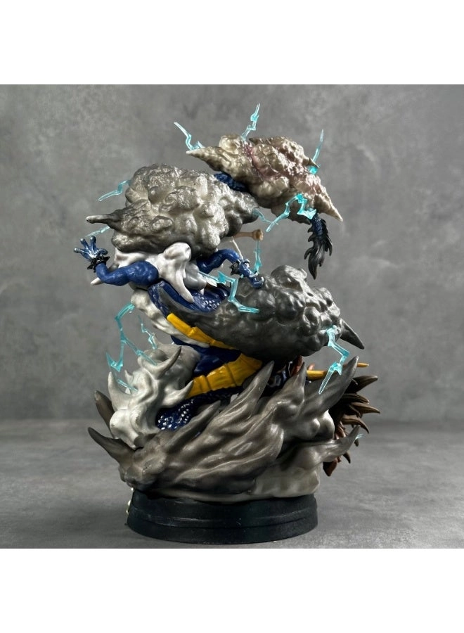 Gear 5 Nika Luffy VS Kaido Dragon Figure - 25cm Battle Scene