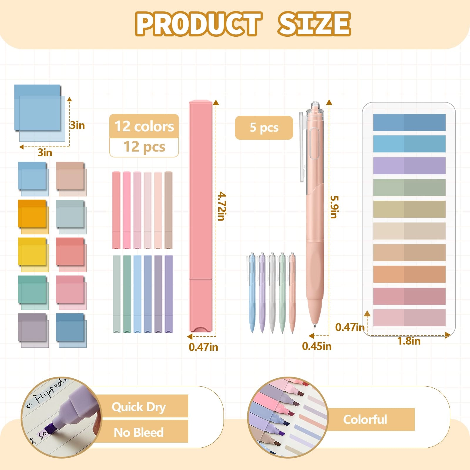 Book Annotation Kit - 39 Pcs