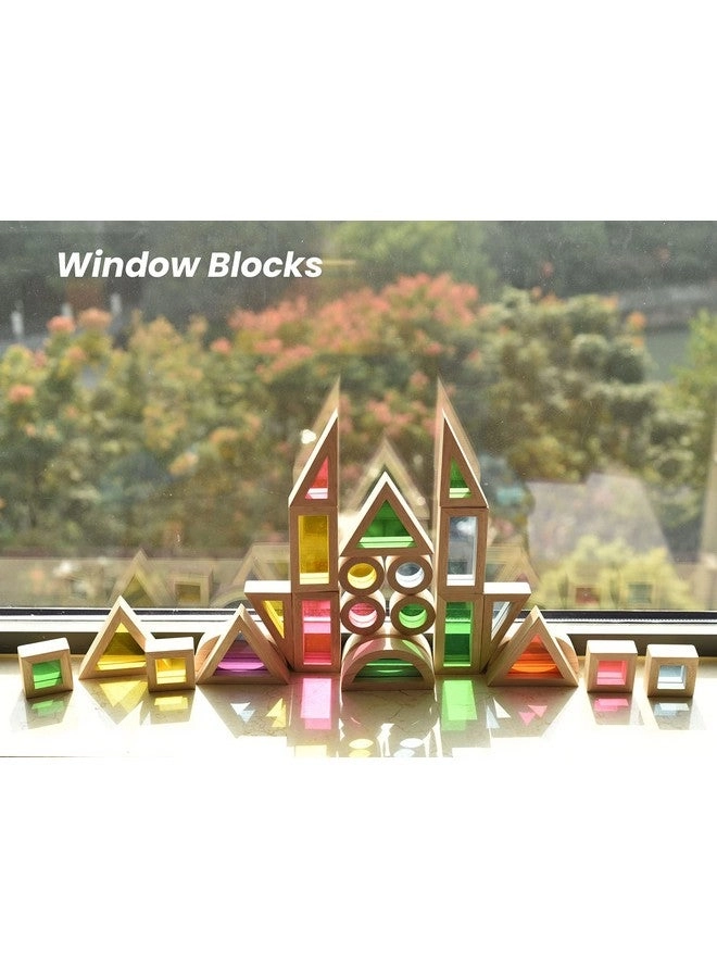 Rainbow Acrylic Blocks - 12 months and up 24 pieces