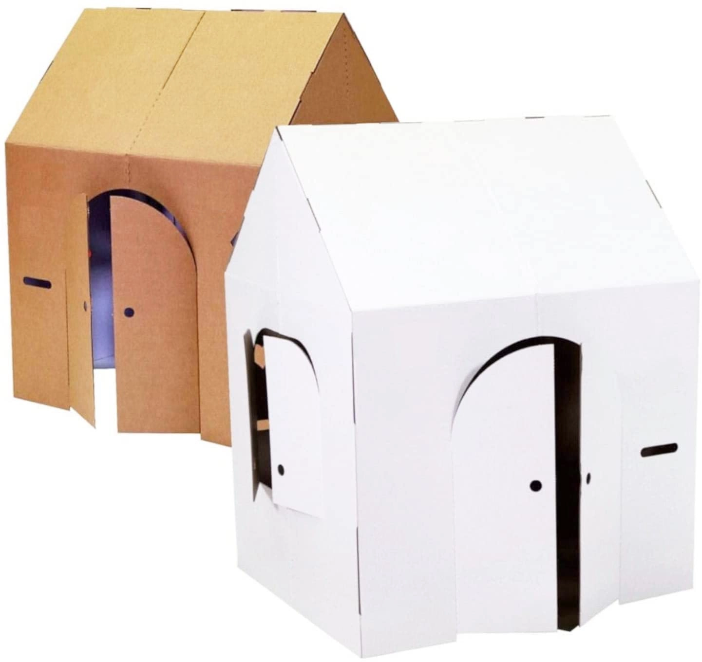 Easy Playhouse Blank Crafty Cottage Cardboard Fort - 3+ years