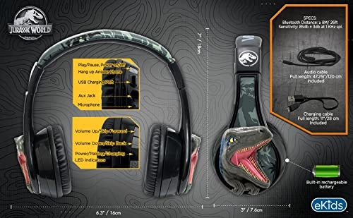 Jurassic World Wireless Headphone