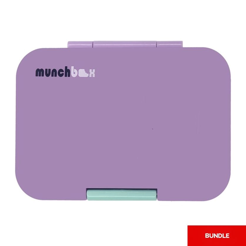 MUNCHBOX Munchi Snack - Periwinkle Purple/Mint Bundle