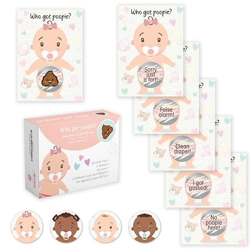 Baby Shower Games - 66 pcs Adult English