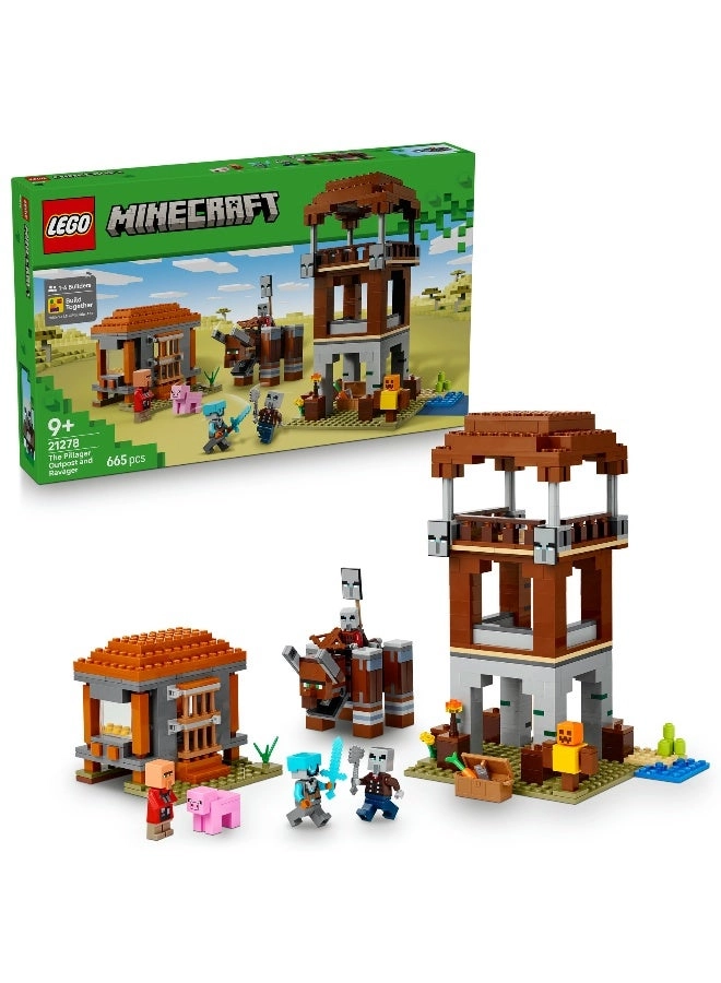 Minecraft The Pillager Outpost and Ravager (21278)