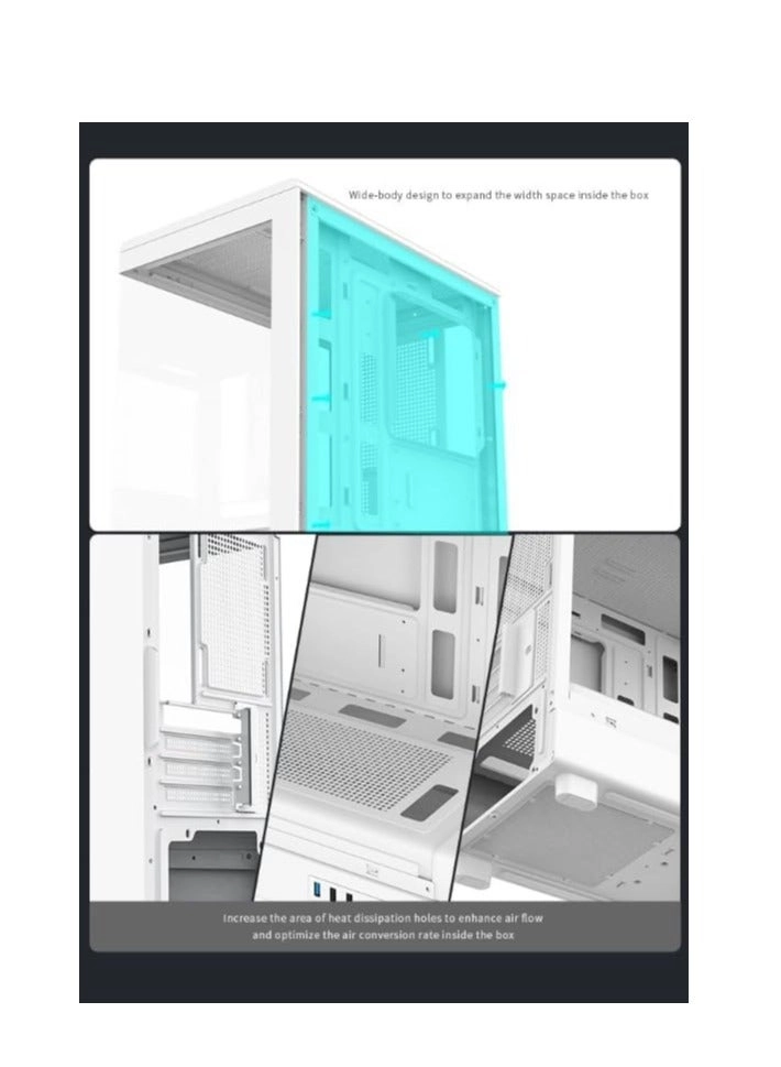 DB330M - Tempered Glass Side Panel Mid Tower