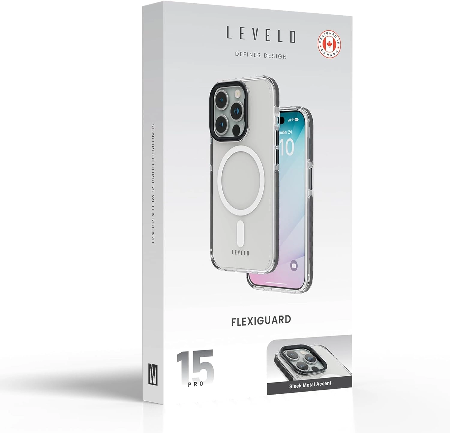Flexiguard Transparent Case with MagSafe for iPhone 15 Pro