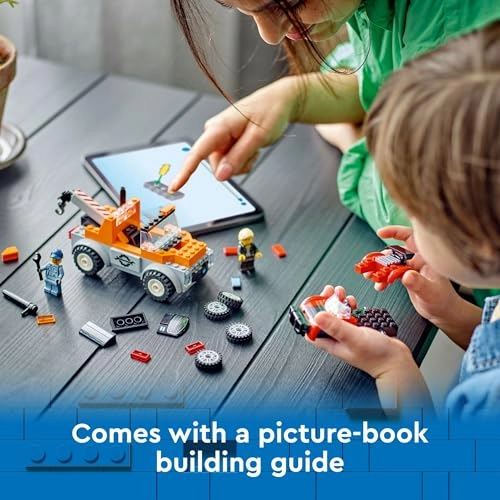 LEGO City Tow Truck and Sports Car Repair Vehicle Toy (60435) - Vehicle