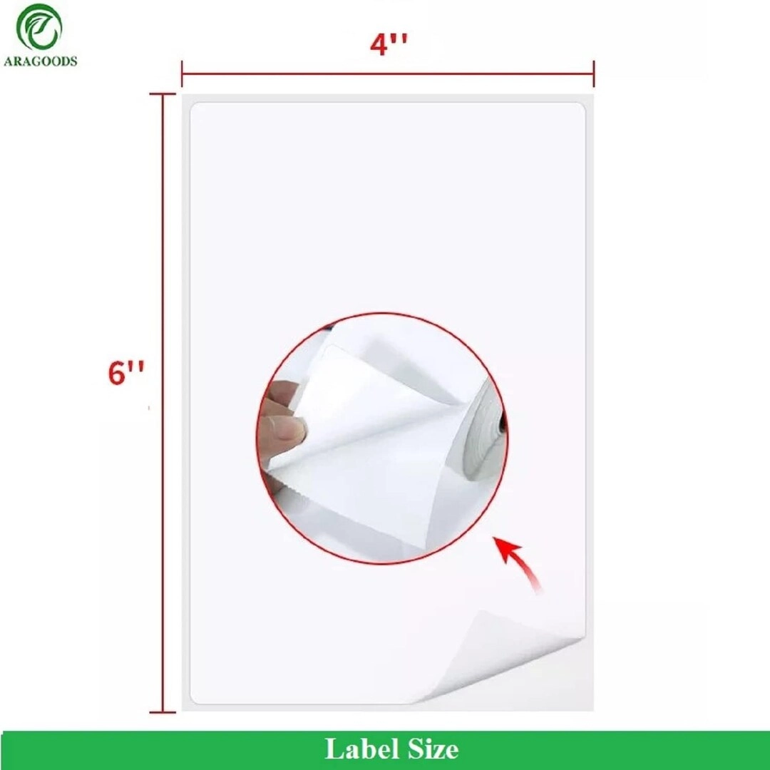 Thermal label - 500 Pics 4 x 6 Inch