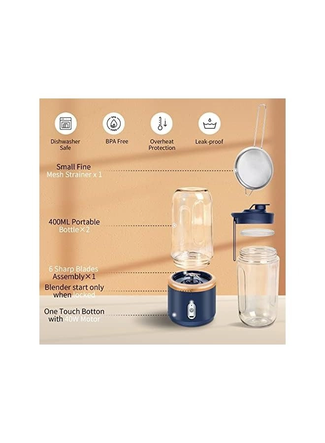 Mini Personal Blender - Travel Auto Shut Off
