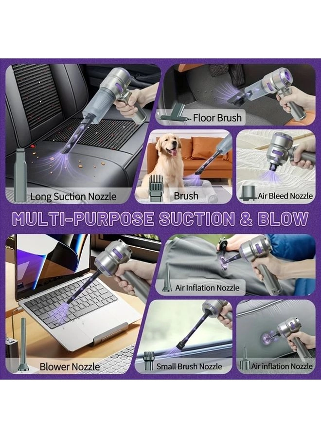 4-in-1 Wireless Handheld Vacuum Cleaner - 2000mAh