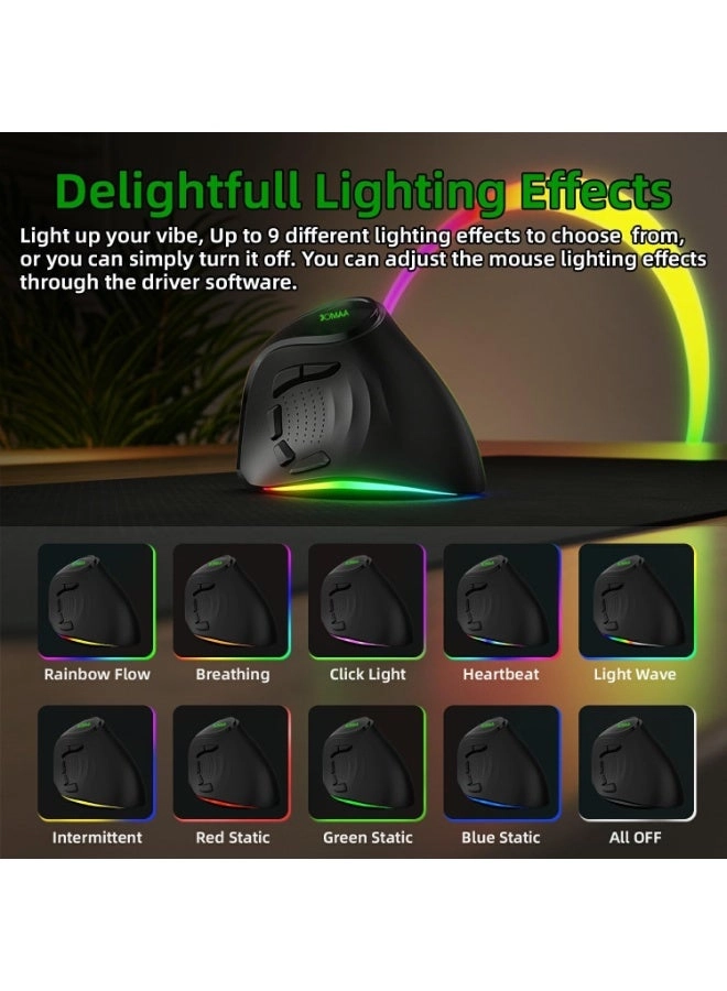 Ergonomic Vertical Mouse - Bluetooth USB