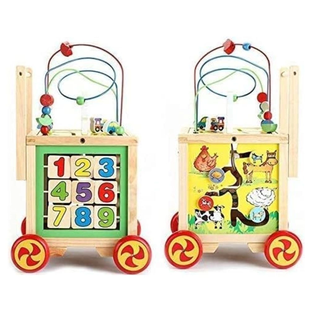 Enzo Wooden Baby Walker - 5-in-1 Activity Center