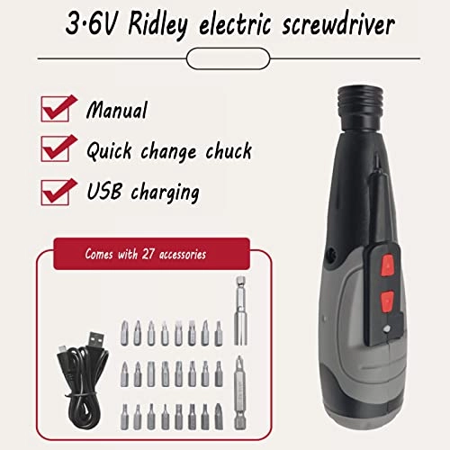 Portable One-Button Brushless Impact Lithium Electric Drill - 1200ma