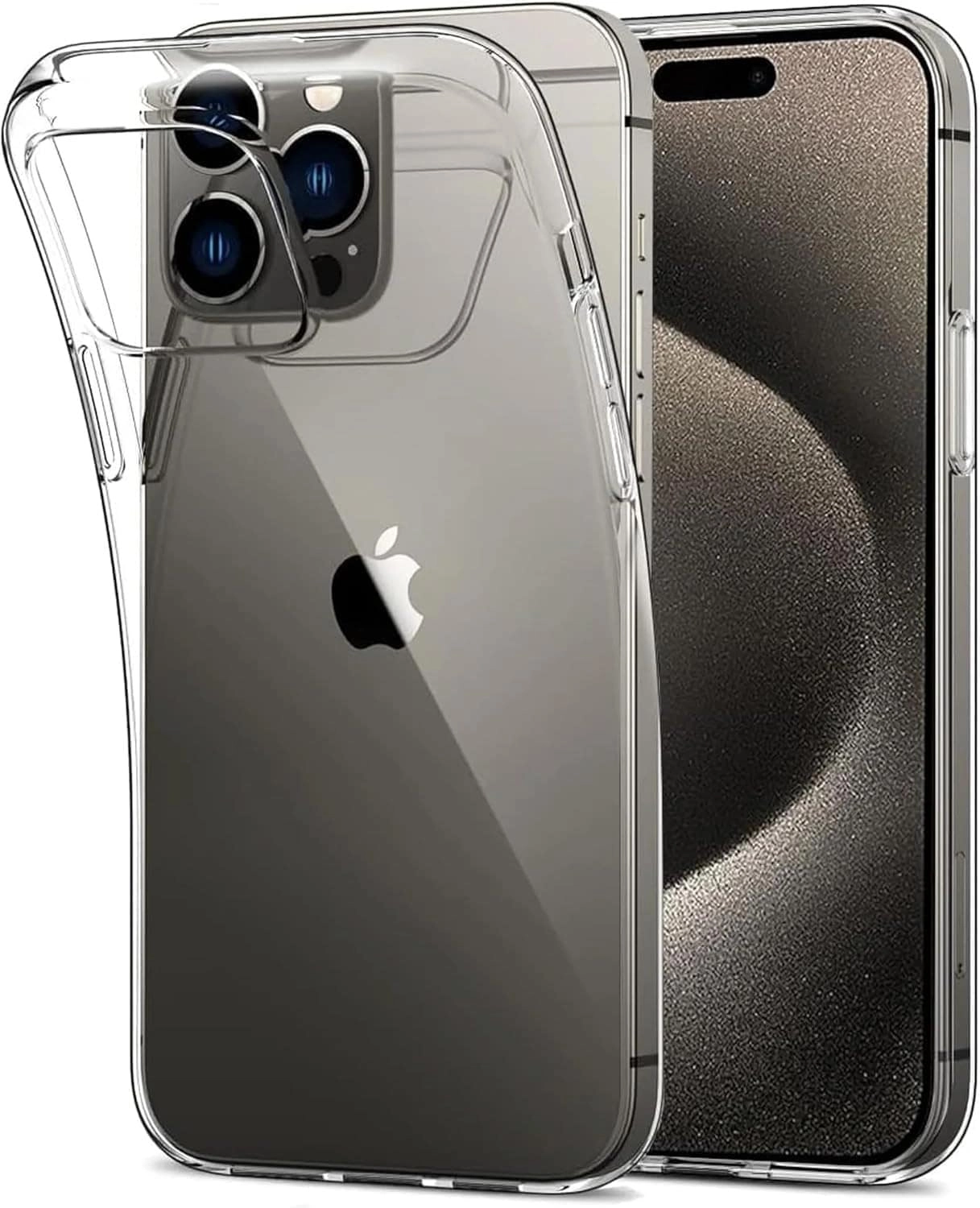 Muzz International Crystal Clear Case for iPhone 15 Pro Max