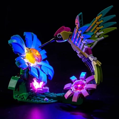 Light kit Compatible with Lego 31384 Wild Animals: Colorful Hummingbird