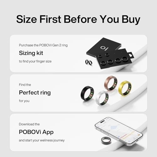 Gen 2 Smart Ring - 24/7 Health Monitoring Heart Rate Sleep
