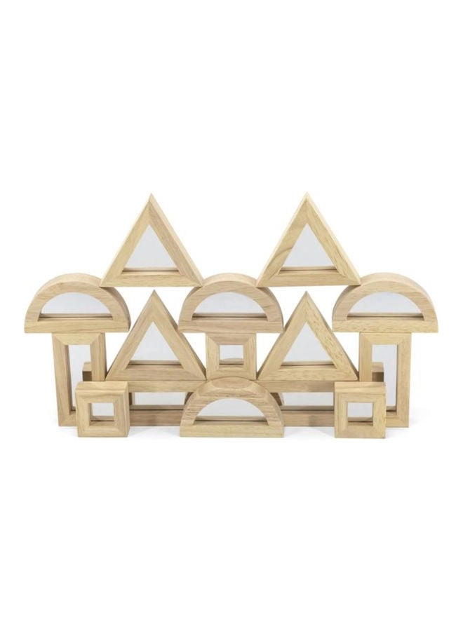 Geometric Mirrored Shape Blocks Wooden Puzzle (44564) - 24 pcs