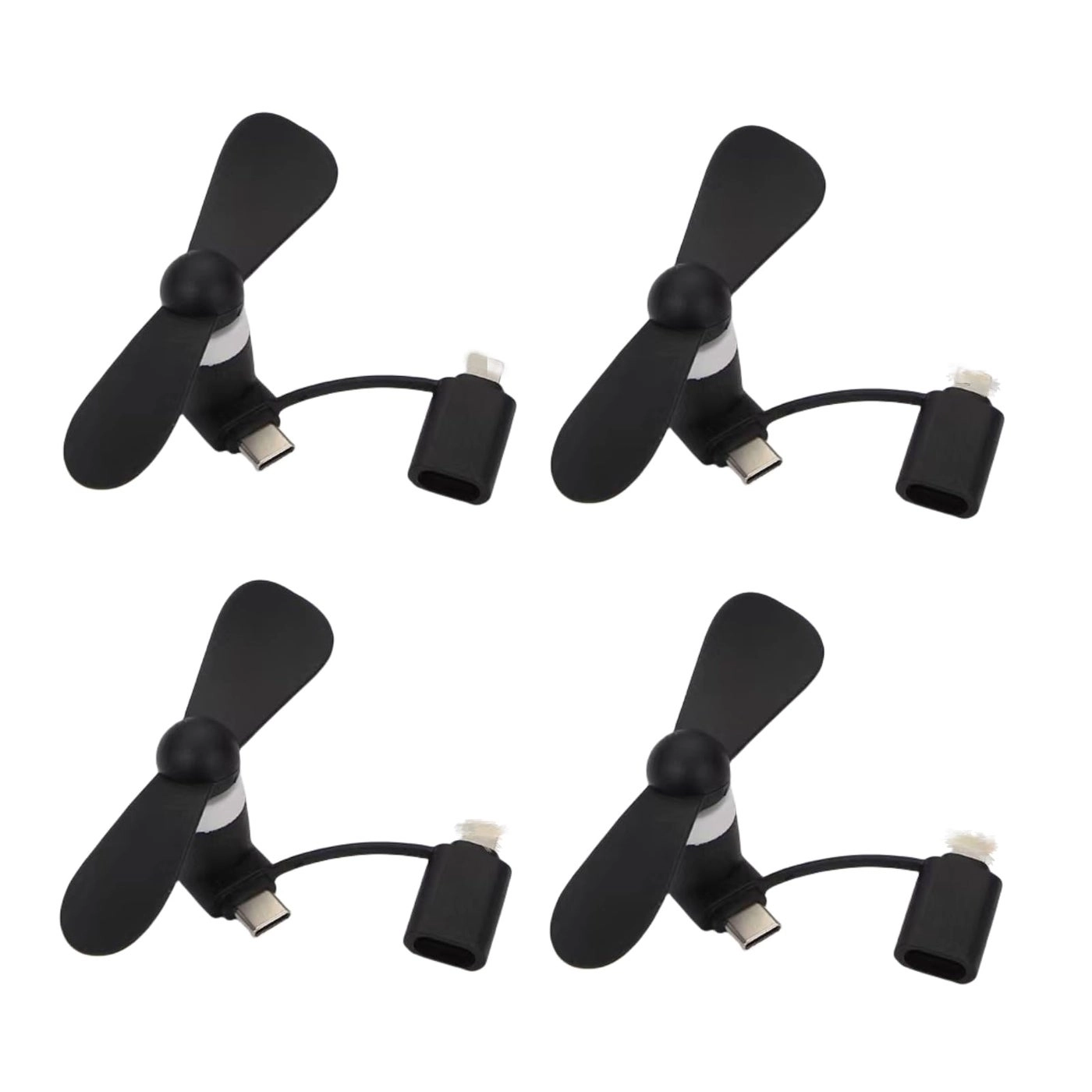 YUNLOVXEE USB C 2in1 Cell Phone Fan - For iPhone & Samsung