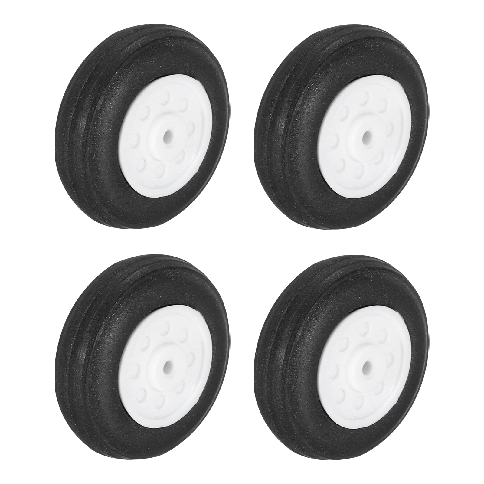 SourcingMap RC Airplane Wheels - 1 Inch 4.0 count PU sponge