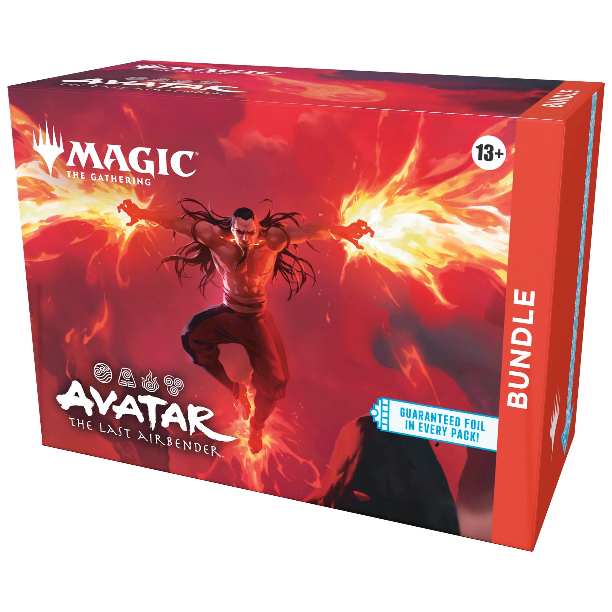 Magic: the Gathering Play Boosters - 9 + Traditional Foil promo card - 1 + Traditional Foil Land cards - 15 + Basic Land cards - 15 + Oversized Spindown life counter - 1 + Card storage box - 1 + Reference cards - 2 13 years and up Unqualified