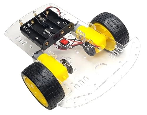 RC 2WD Car Chassis Kit - Two DC motor with speed encoder Arduino ESP32 ESP8266 Raspberry Pi