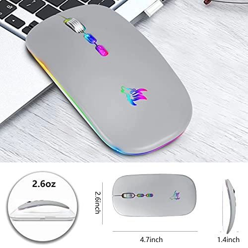 LED Slim Rechargeable Mouse - Wireless
