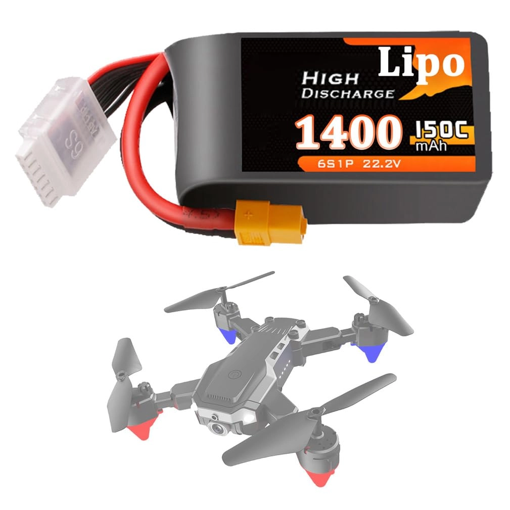 SSCYHT Lipo Battery 6S - 22.2V 1400mAh 150C XT60