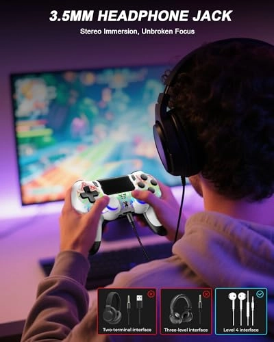 Wireless Controller - RGB WHITE