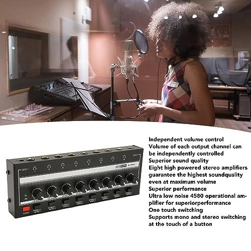 Headphone Amplifier - 8 Channel Mono Stereo