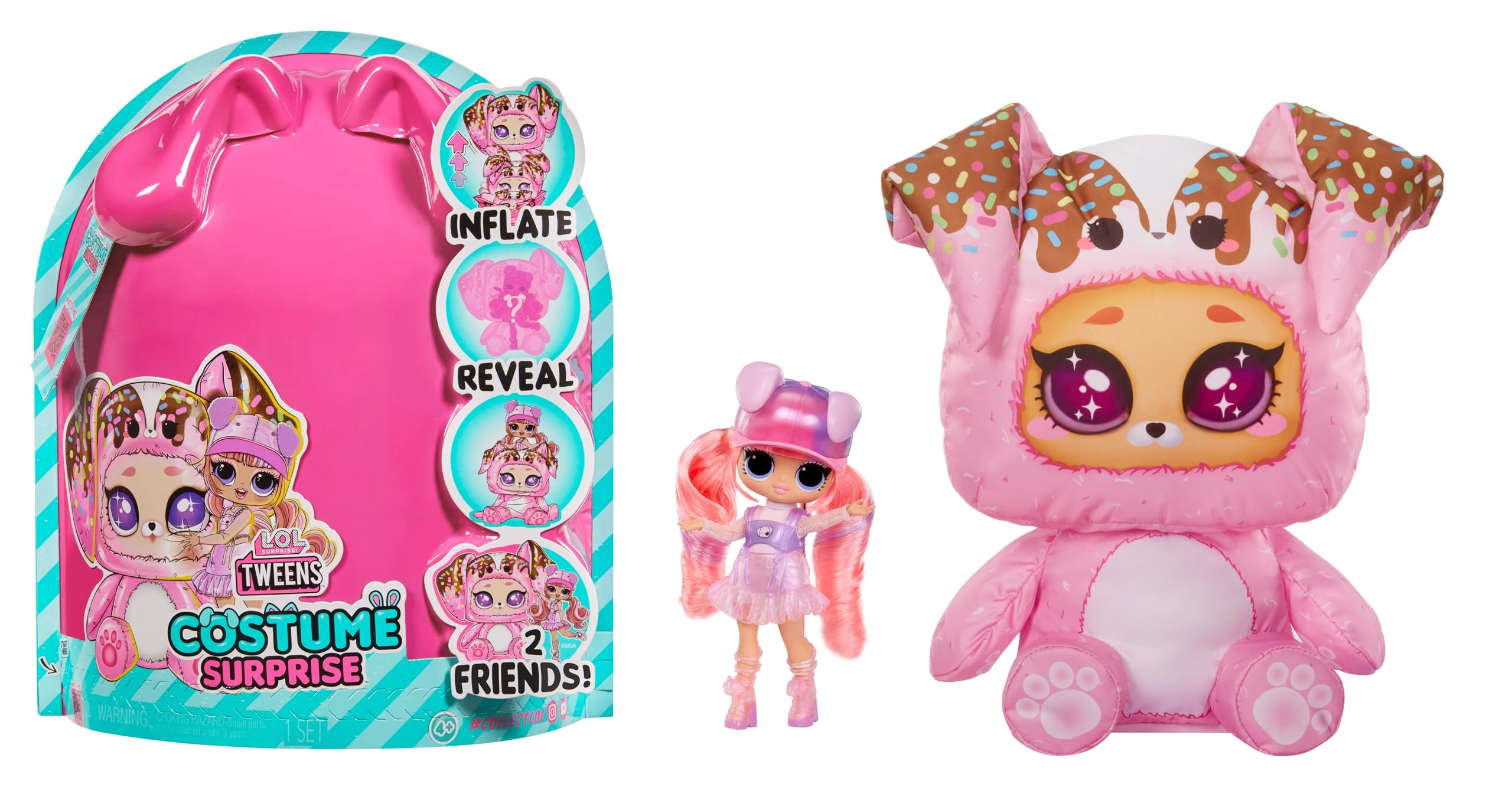 MGA Entertainment Ali Dance Fashion Doll - Tweens Costume Surprise Inflatable Puppy Costume Ages 4+