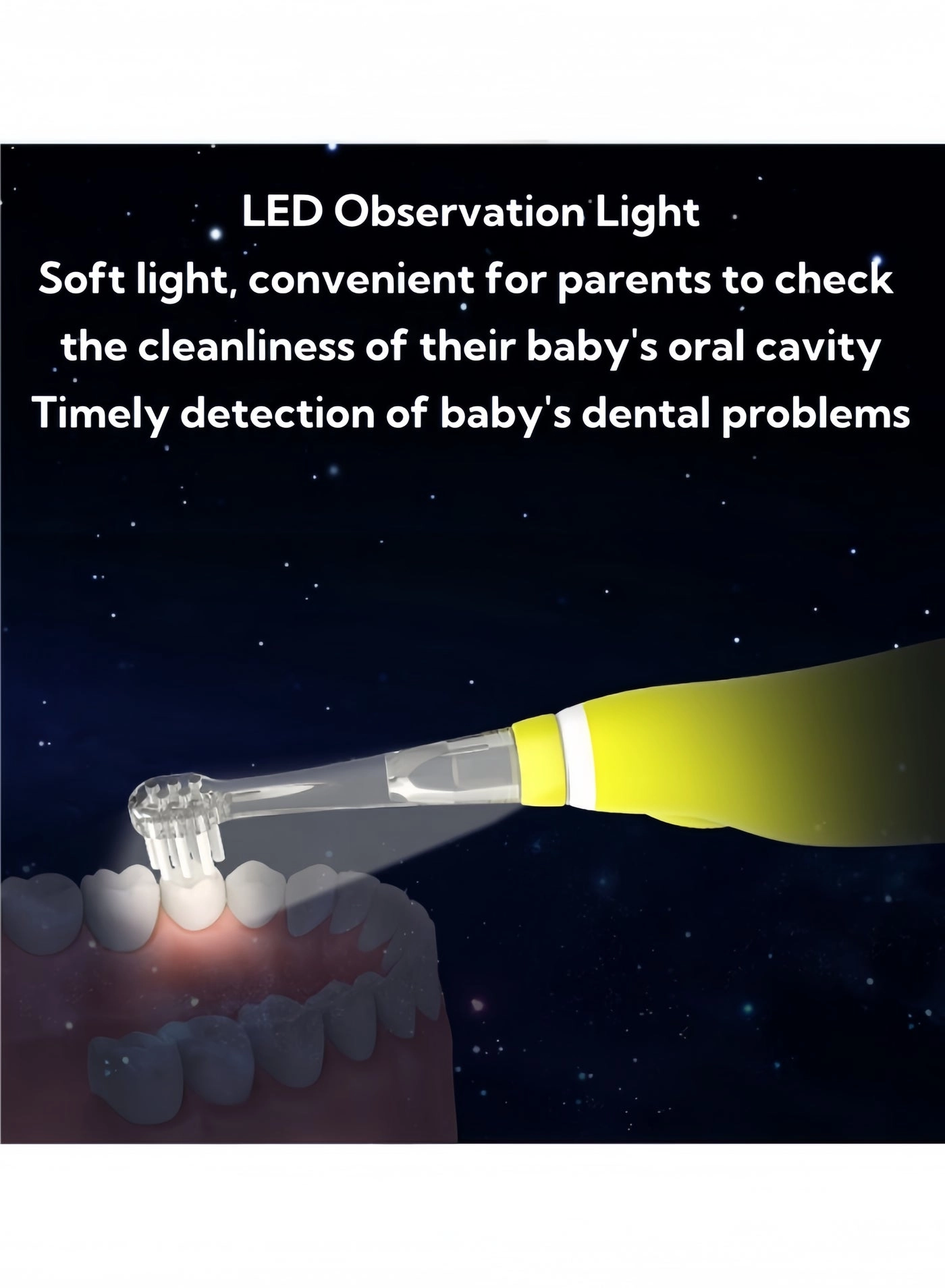 Electric Toothbrush - Sonic 1 to 5 Years IPX7 Waterproof