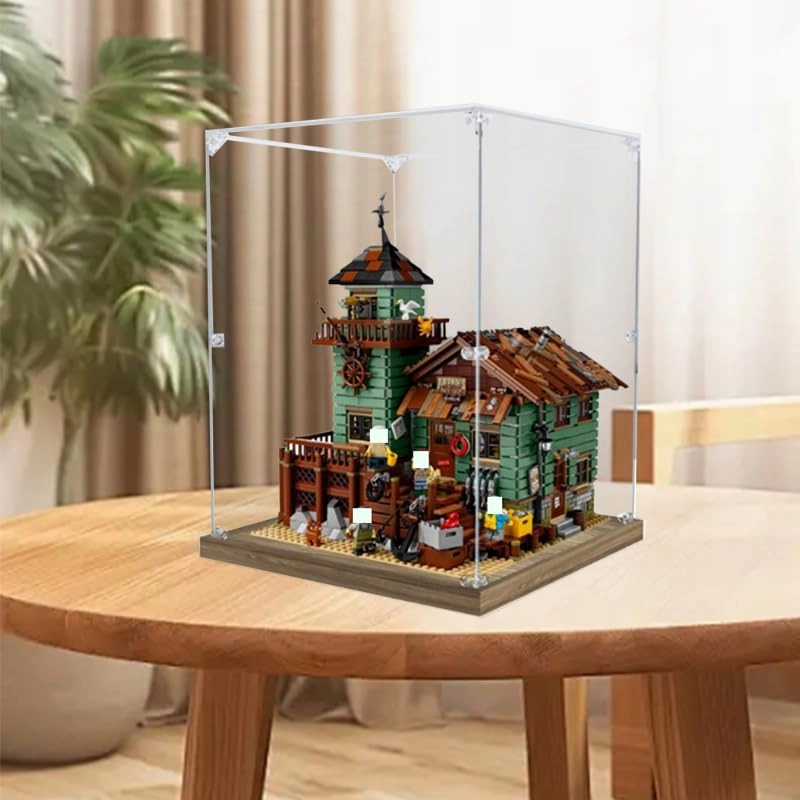 Display Case for 21310 - 11.81x11.81x15.74in. Black Bottom