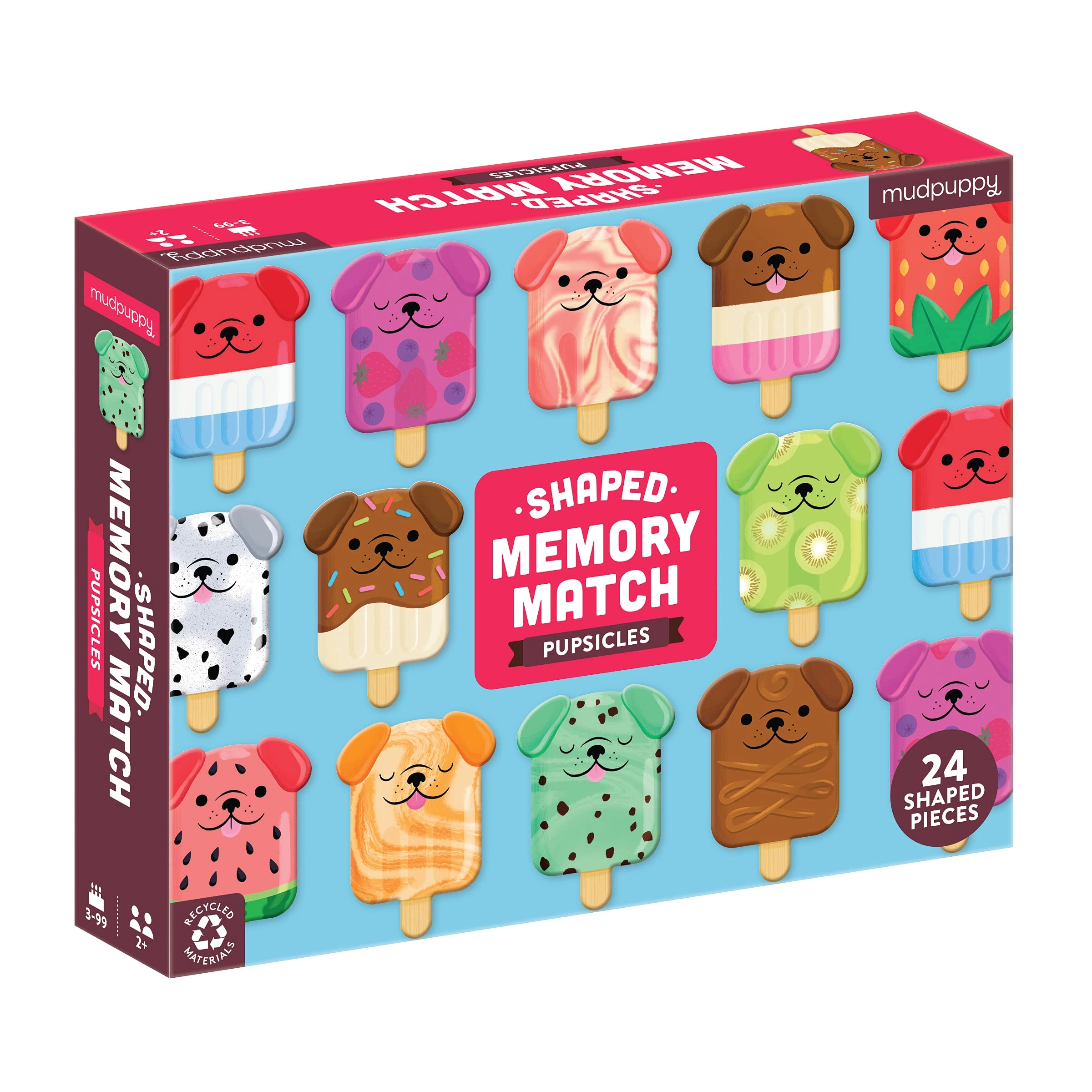 Mudpuppy Pupsicles Shaped Memory Match - 36 months - 8 years 24 pieces