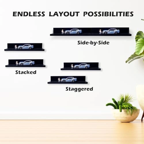 Building Brick Display Shelves - Wood Plastic