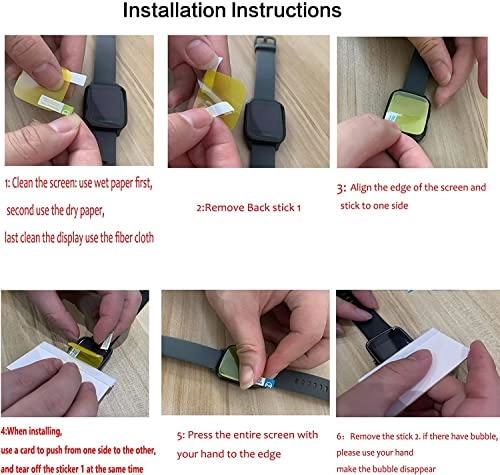 Screen Protector for Phyulls Kids D05 1.54 Inches - Thermoplastic Polyurethane Scratch Resistant 6-Pack