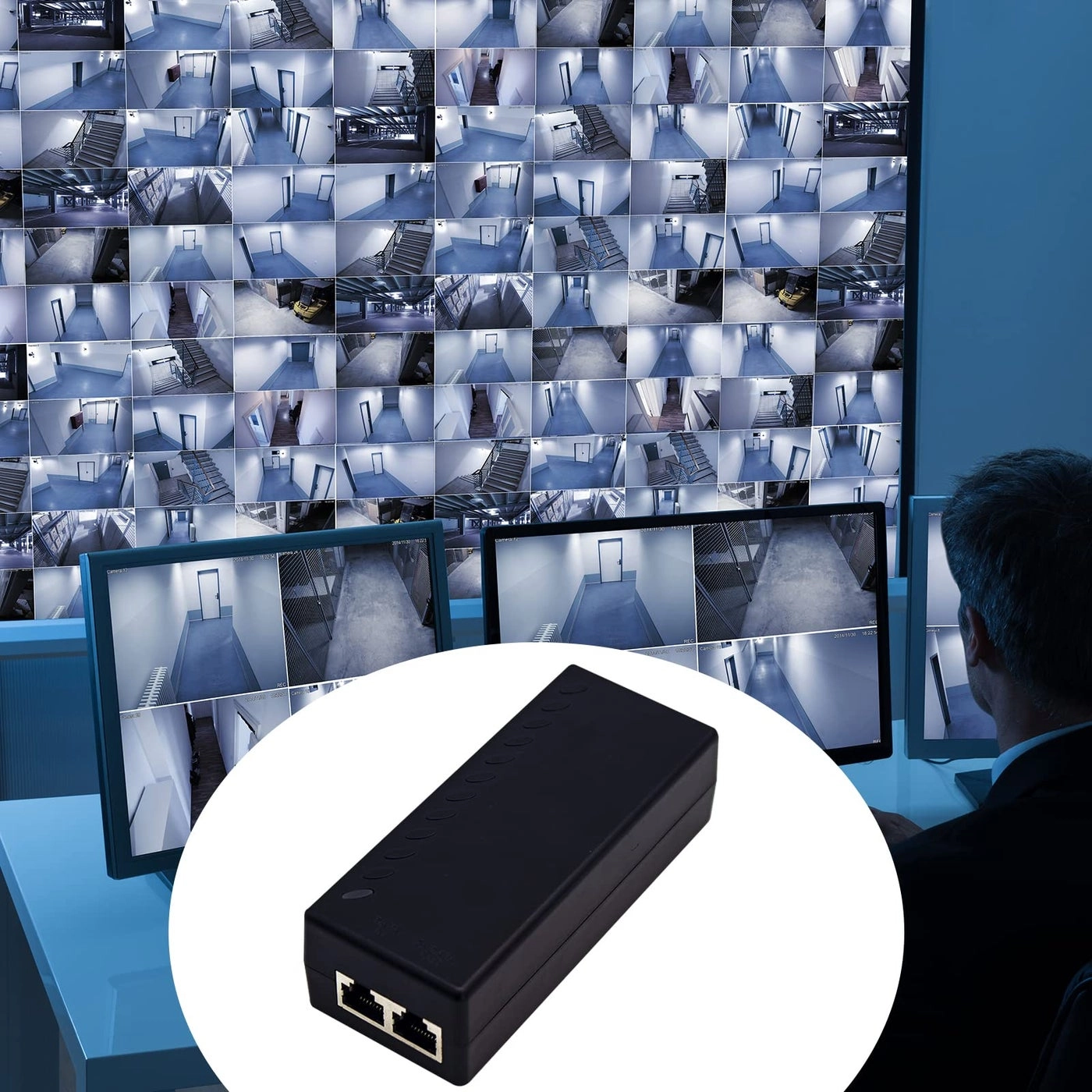 Gigabit PoE+ Injector Adapter - 48V 30W IEEE 802.3af/at 10/100/1000Mbps