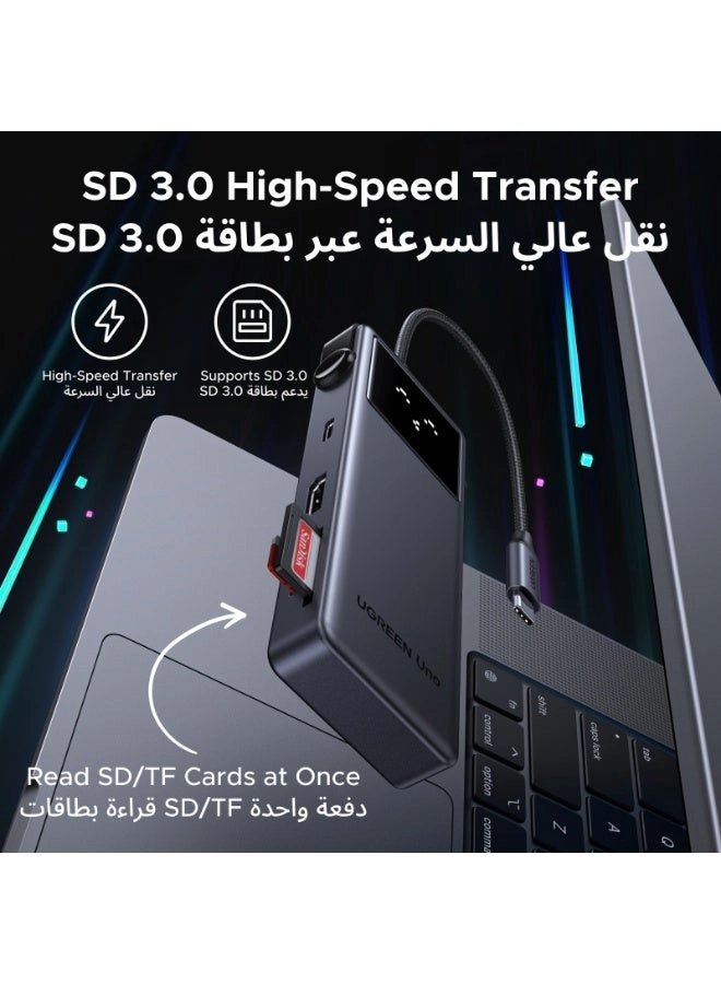 UNO 6-In-1 USB-C HUB - 2xUSB-A3.2 2xUSB-C3.2 100W PD