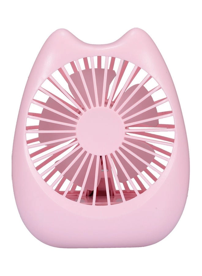Cat Small Fan - Rechargeable Portable Pink