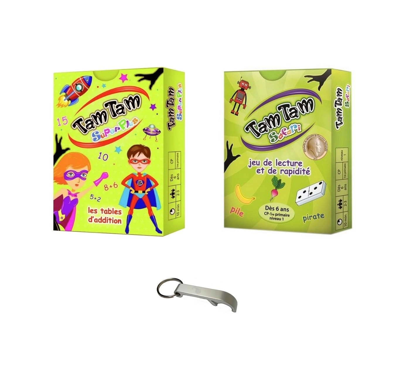 Blumie Shop Tam Tam Safari CP Level 1 + SuperPlus Addition Tables + Wooden Bookmark Ruler - 6+ years